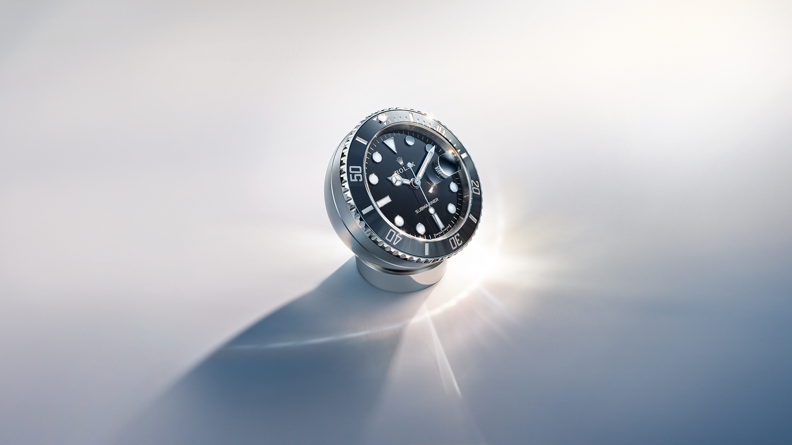 Rolex Desk clock on a desk