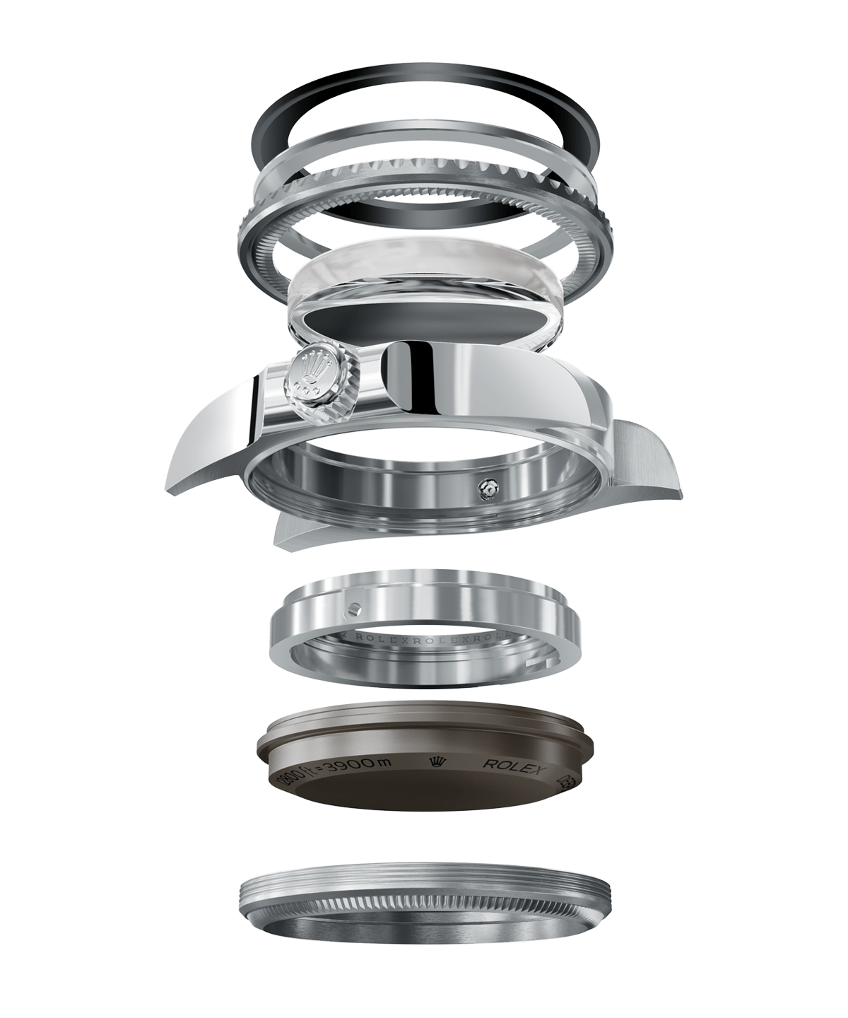 Image of Rolex Deepsea watch ringlock system