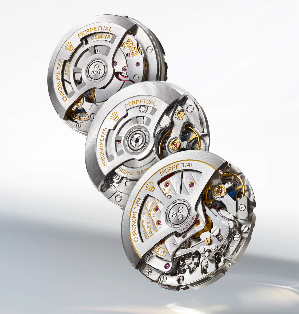 Image of movement calibres 4131, 3285 and 9002