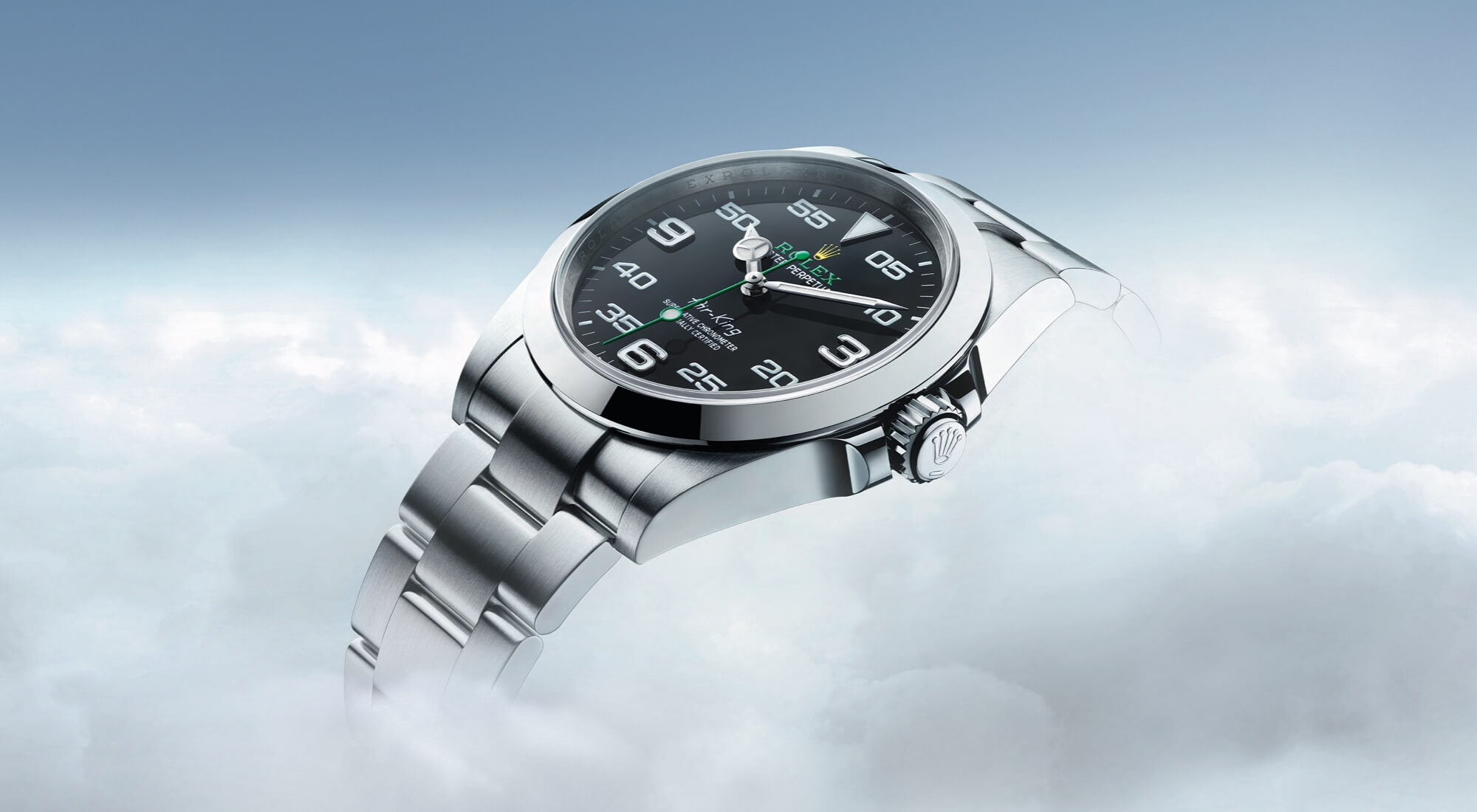 Rolex Airking in the sky