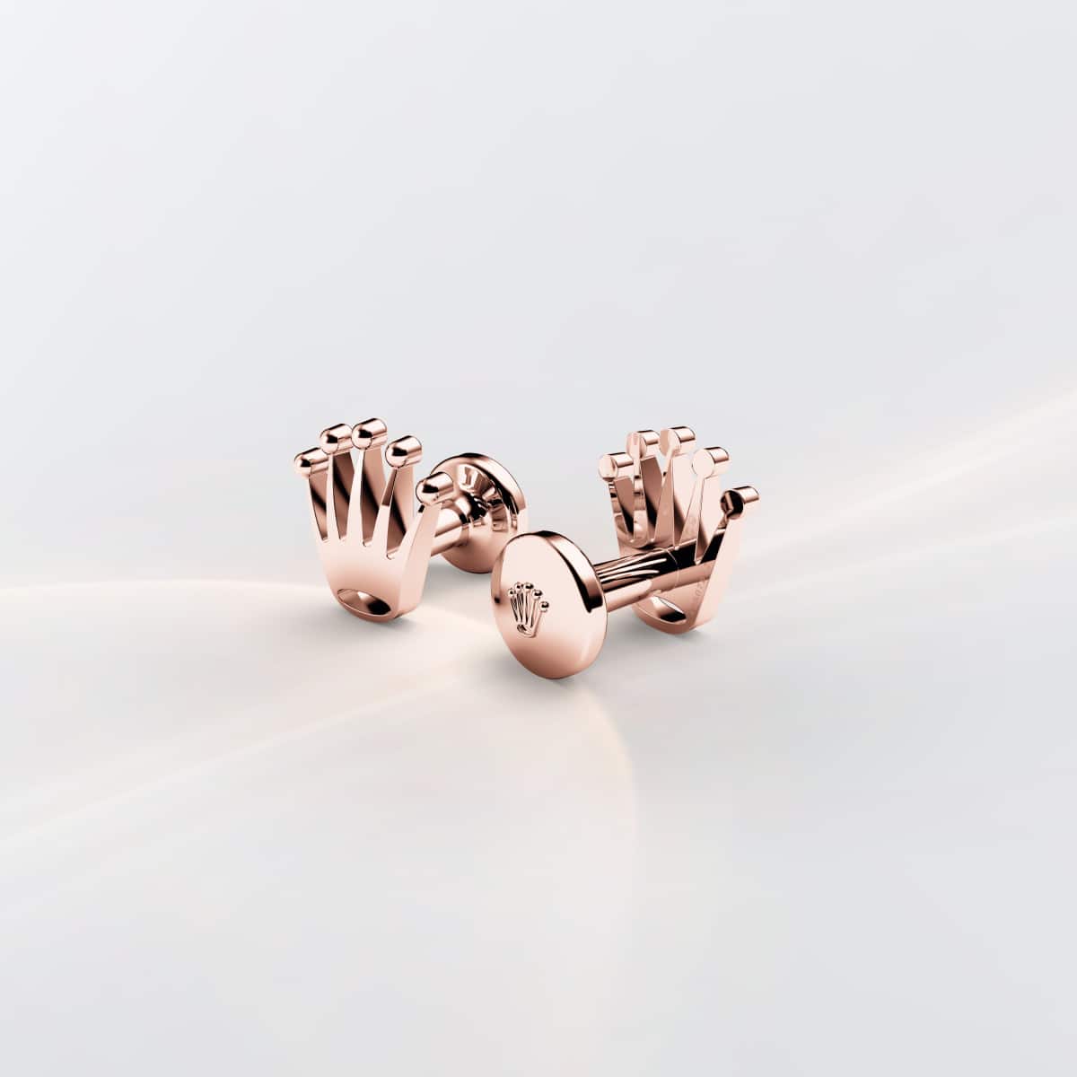 Rolex ‘Crown’ cufflinks in Everose gold