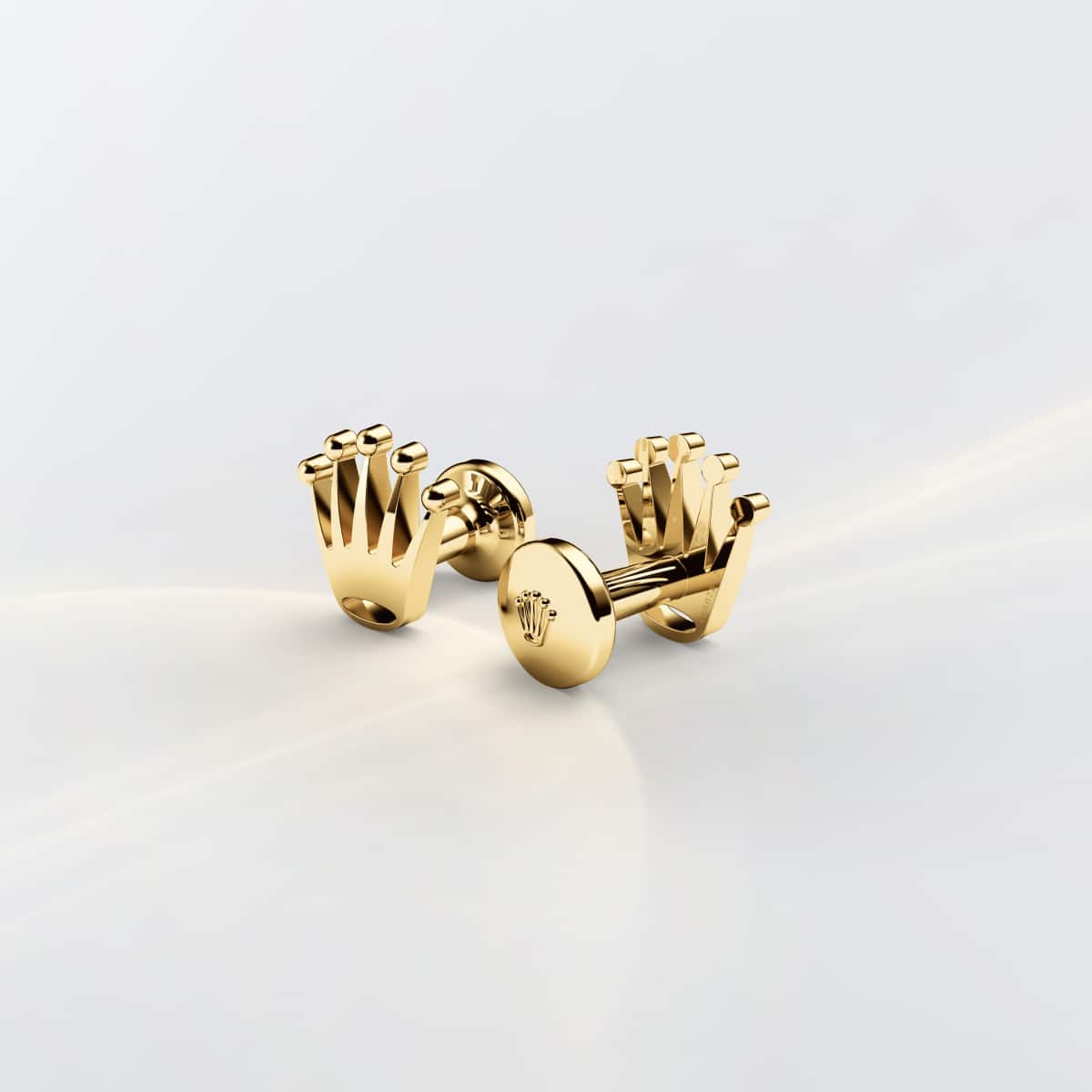 Rolex ‘Crown’ cufflinks in Yellow gold