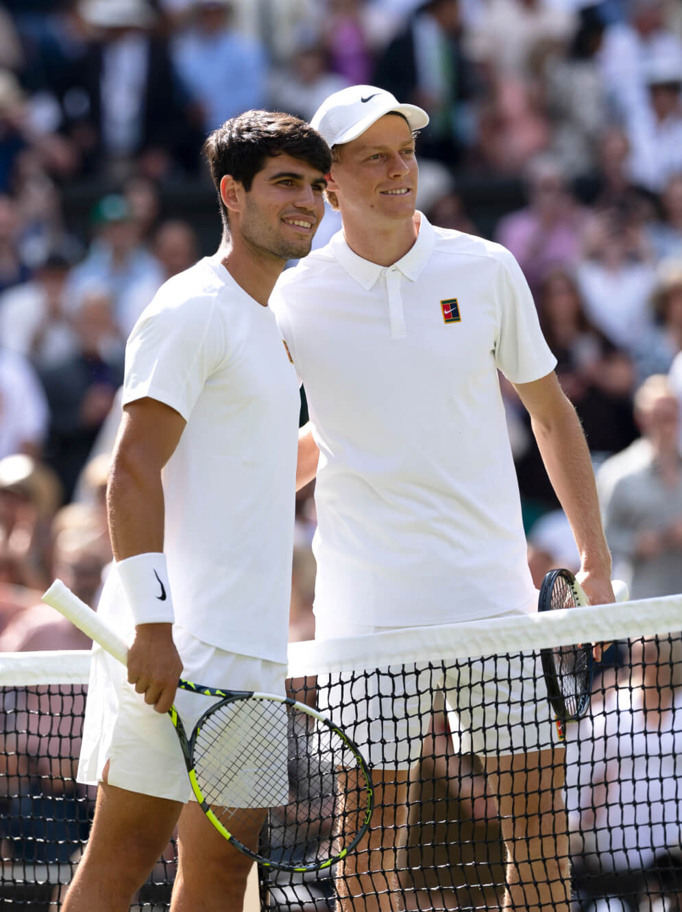 Two tennis players at wimbledon