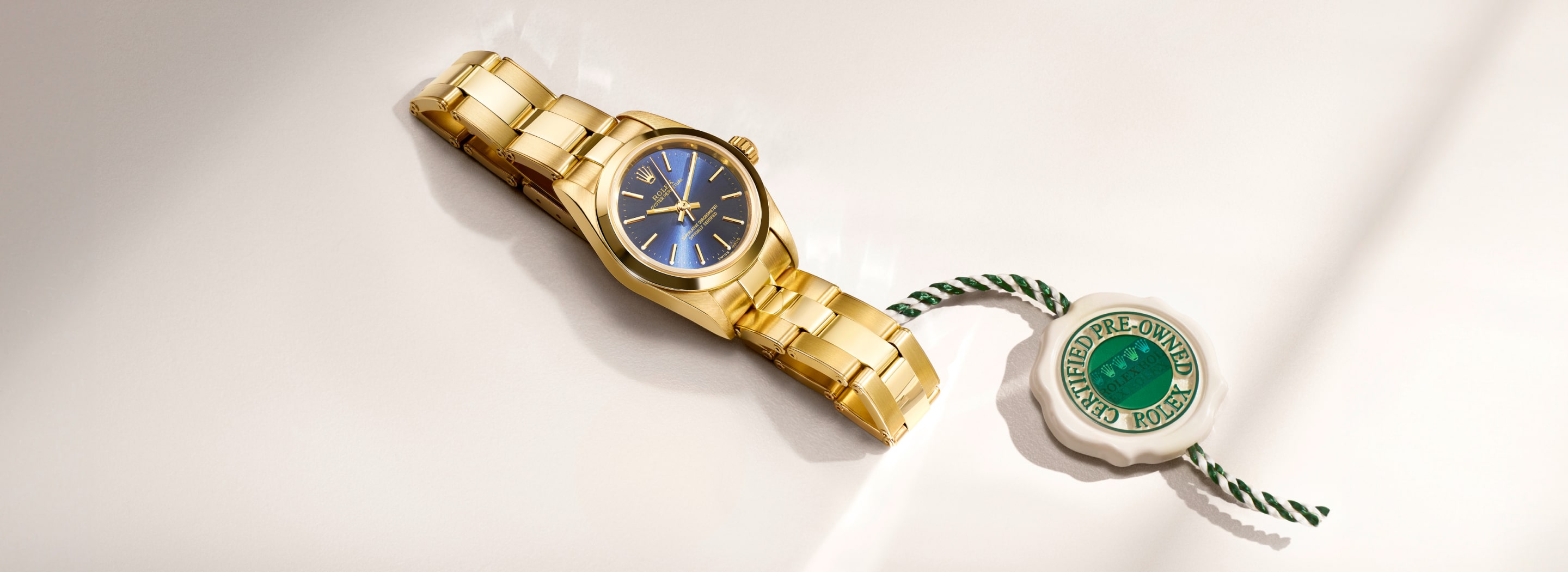 Rolex Certified Pre-Owned certification banner